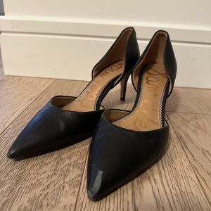 Sam Edelman Black Pointed Toe Heels